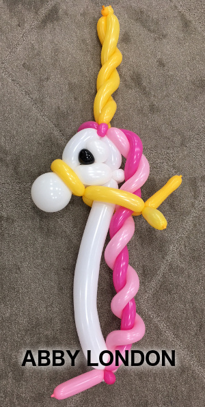 big unicorn balloon animal