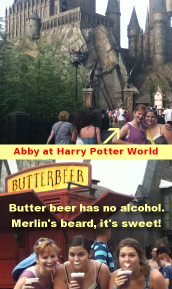Harry Potter Fan at Harry Potter World
