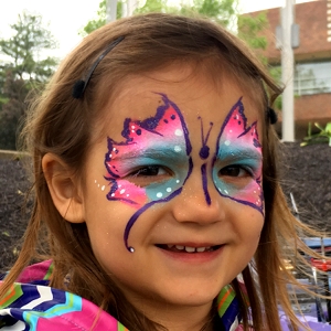 face painting magician in Newtown Square, PA